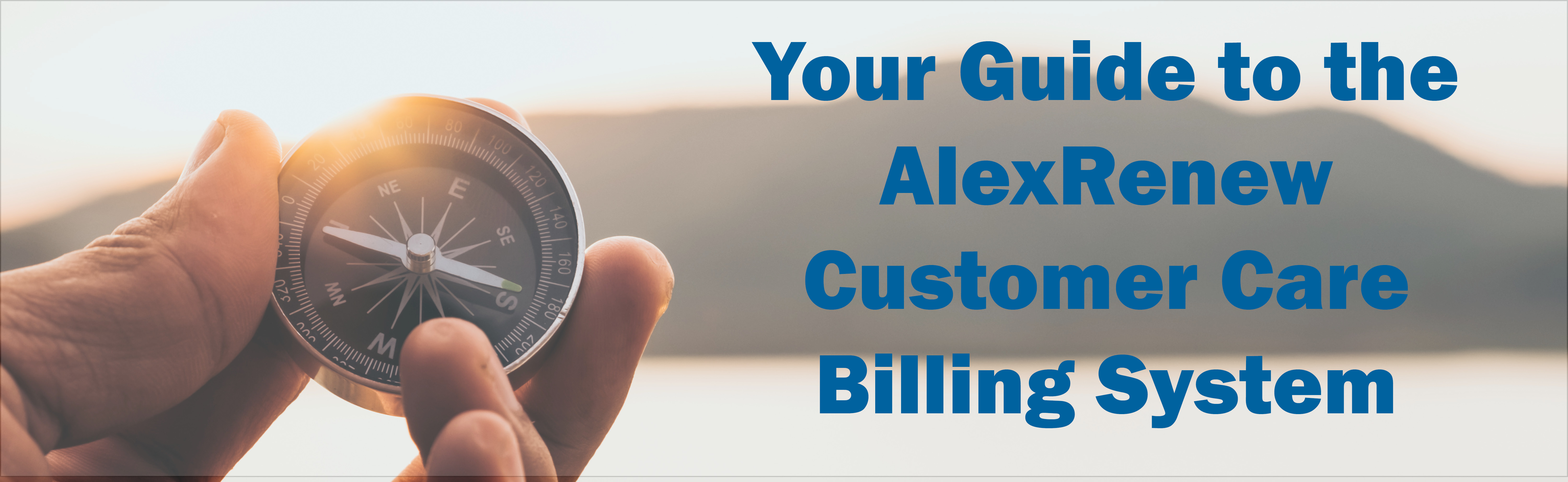 The AlexRenew Customer Care Billing System AlexRenew